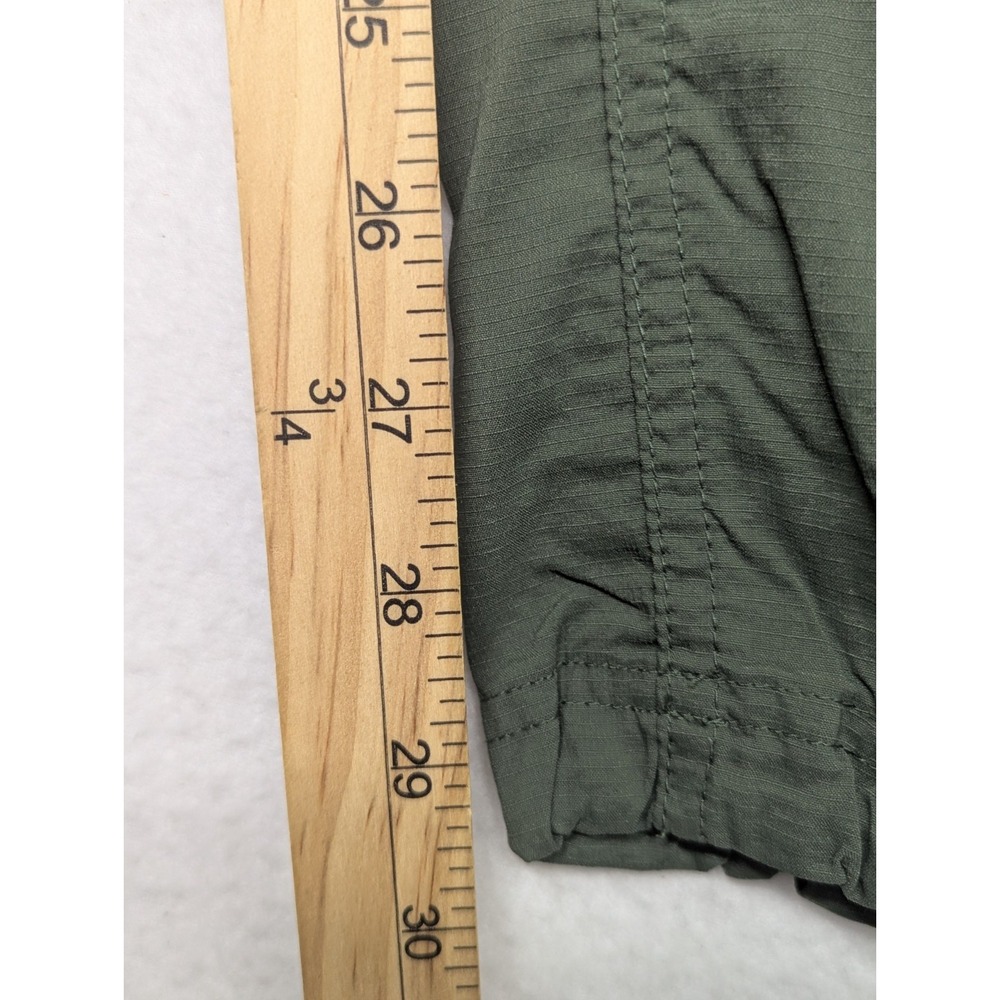 L.L.Bean Vista Camp Cargo Pants M Military Green Stretch Travel Hiking Pull On - Picture 5 of 13